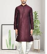 Mens plain dhoti kurta