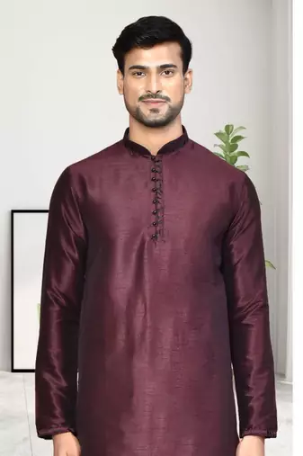 Mens plain dhoti kurta