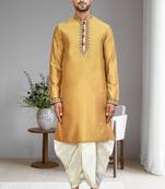 Mens embroidered dhoti kurta