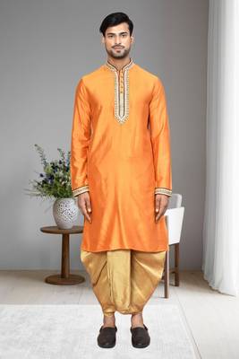 Mens embroidered dhoti kurta 1