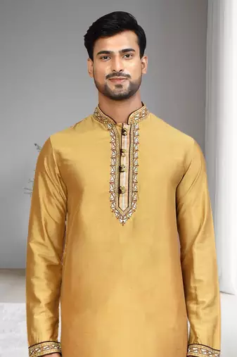 Mens embroidered dhoti kurta