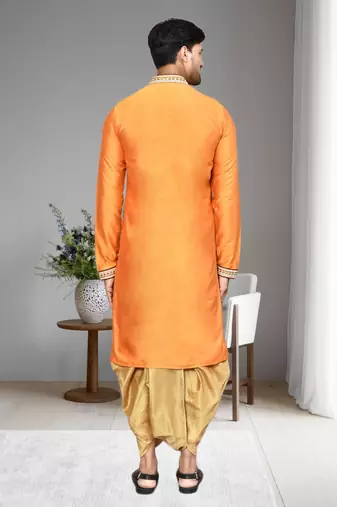 Mens embroidered dhoti kurta