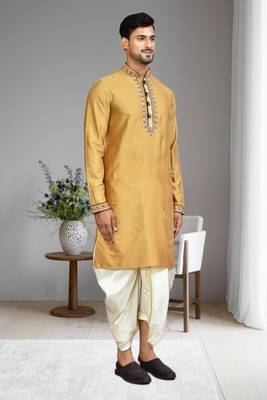 Mens embroidered dhoti kurta 4