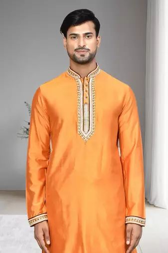 Mens embroidered dhoti kurta