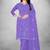 Women's organza silk embroidery unstitched dress material