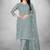 Women's organza silk embroidery unstitched dress material