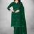 Women's organza silk embroidery unstitched dress material