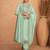 Sky Blue Silk Straight Suit Indian Pakistani Festival Wear
