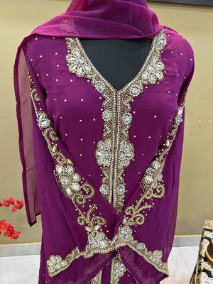 Sale !! Wine Fancy Moroccan Dubai Farasha Abaya Long Gown Kaftan Crystal Bedded Work Wedding Dresses 3