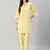 Winered woman yellow shiffli kurta sets with lace detailing