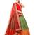 GREEN RED ZARIWORK BANARASI SILK HALF SAREE FOR WOMEN