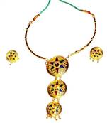 Handmade Indian Assamese Jewellery 3 Pc. Japi Set