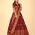 MAROON BANARASI SILK LEHENGA WITH ZARI WORK FOR WOMEN