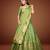 GREEN BANARASI SILK ZARI WEAVING PATTU HALF SAREE