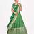 GREEN ETHNIC WEAR HALF SAREE WITH BLOUSE & DUPATTA