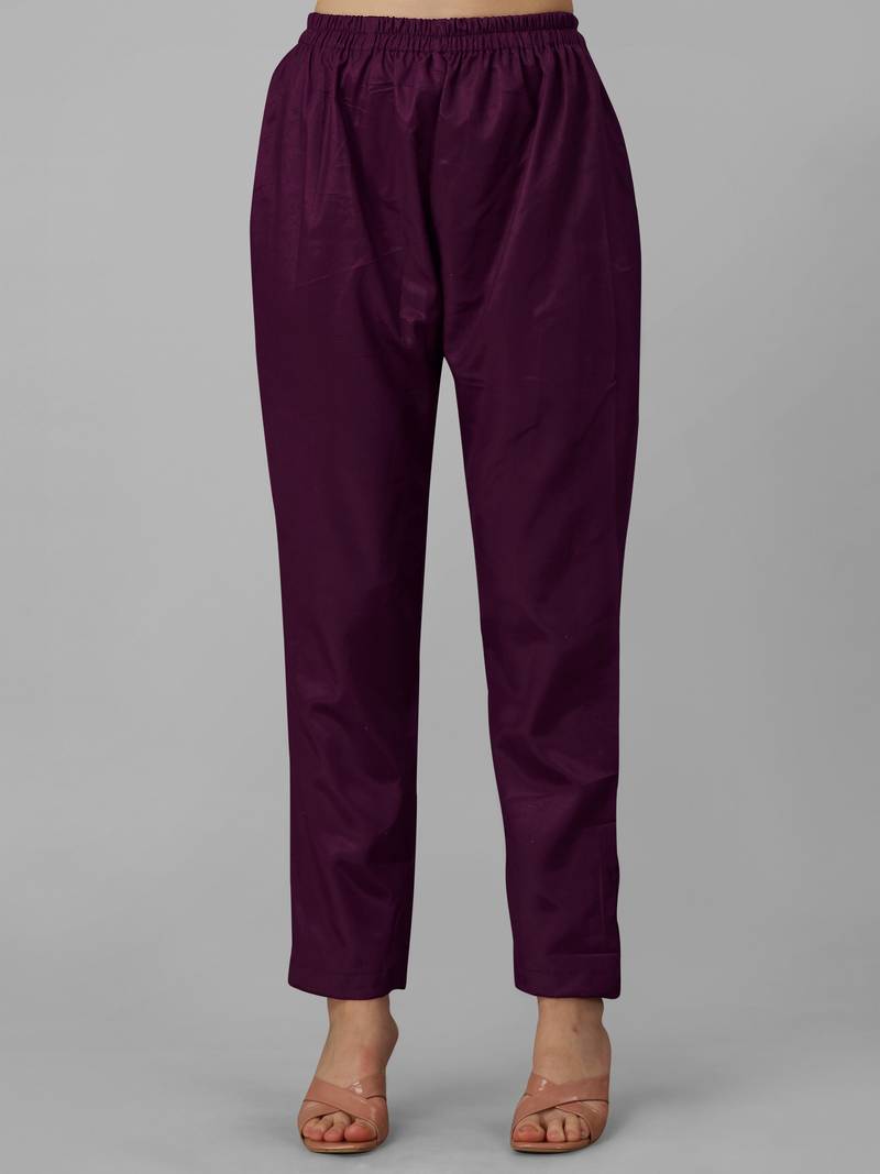 Purple Georgette Embroidery Kurta Pant with Dupatta Salwar Suit 3 Pieces Set