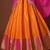 ORANGE COLOUR BANARASI SILK HALF SAREE