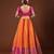 ORANGE COLOUR BANARASI SILK HALF SAREE