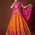 ORANGE COLOUR BANARASI SILK HALF SAREE