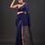 Pure linen handwoven zari work saree
