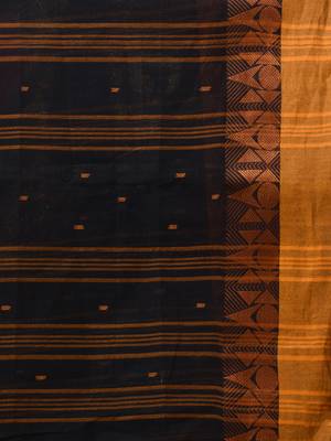 Pure Cotton Hand Woven Tant Saree Without Blouse 5