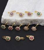 Multi color nose pin combo of 12 pieces