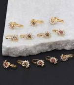 Multi color nose pin combo of 12 pieces