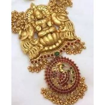 Gold plated traditional kundan pearl jewellery set for women 2