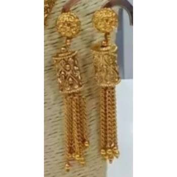 Gold plated traditional kundan pearl jewellery set for women 2