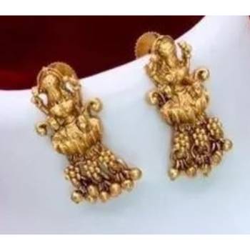 Gold plated traditional kundan pearl choker jewellery set for women 2