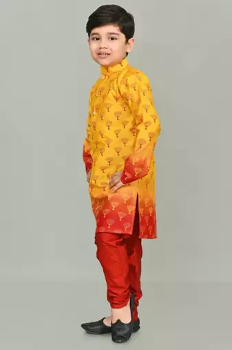 printed  kurta and pajama set for boys best for ethnic wear, casual wear, party wear