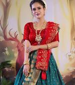 MORPICH LATEST BANARASI LEHENGA WITH DOUBLE DUPATTA