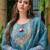 Floral Embroidery Thread work Designer Tie Up neck Stylist A-line Bridal Salwar Kurta Suit Set for women's & girls