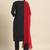 Women's rayon block_print Black Casual & Stylist Straight Kurta with Pant & Red Lace border design Dupatta