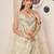 Fusionic white embroidered net lehenga-choli with blouse