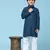 Blue printed cotton printed dhoti kurta set for boys ethnic wear