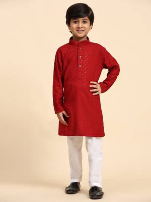 Green printed cotton printed dhoti kurta set for boys ethnic wear 2