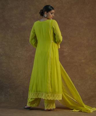 Lemon yellow kurta sets 5