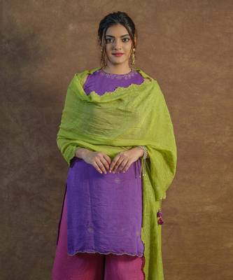 Iris purple sharara set 3