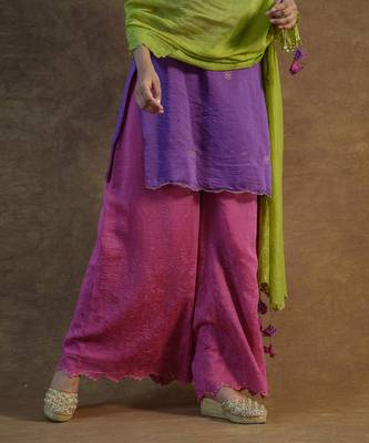 Iris purple sharara set 4