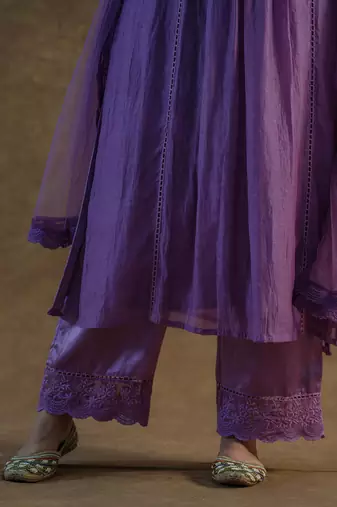 Iris purple kurta sets