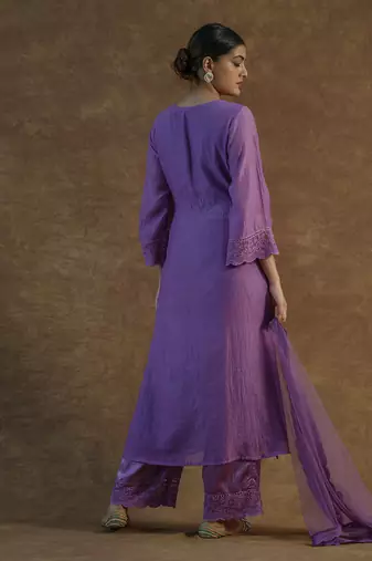 Iris purple kurta sets