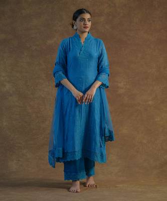 Teal blue kurta sets 2