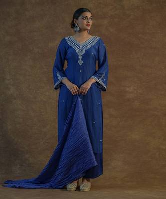 Royal blue kurta sets 1