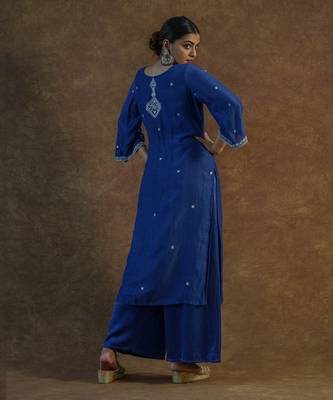 Royal blue kurta sets 5