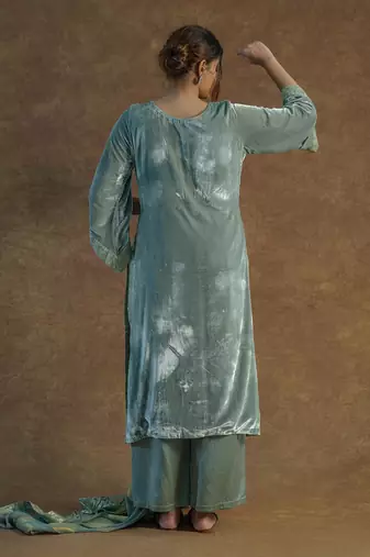 Greyish green kurta sets
