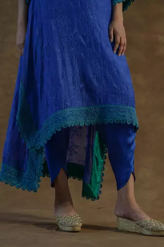 Ink blue kaftaan set