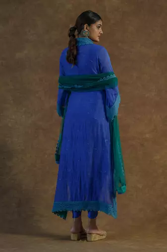 Ink blue kaftaan set