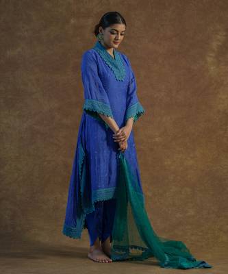 Ink blue kaftaan set 5