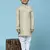 Fawn printed cotton printed kurta pajama set for boys ethnic wear